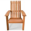 Summer Cedar Classic wooden Adirondack Easybac chair isolated on a white background, perfect for your summer cedar collection. summercedar.com