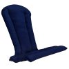 Summer Cedar A navy blue stadium seat cushion isolated on a white background, designed to provide comfort on bleachers or benches during sporting events, available at Summer Cedar. summercedar.com