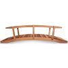 Summer Cedar An angular Twelve Foot Wood Garden Bridge with Side Rails designed to fit around the inside corner of a structure, boasting a multi-tier design with ample seating space, showcased on a white background. summercedar.com