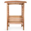 Summer Cedar Wooden garden arbor bench isolated on a white background - Summer Cedar. summercedar.com