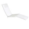 Summer Cedar White adjustable floor chair with cushioned backrest and headrest on a white background, available at Summer Cedar. summercedar.com