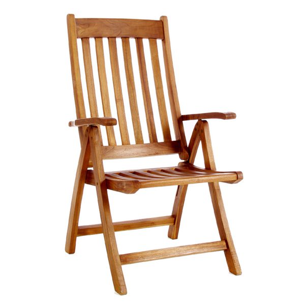 Summer Cedar A classic Teak Arm Chair, perfect for Summer Cedar environments, isolated on a white background. summercedar.com