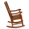 Summer Cedar Classic Cedar wooden rocking chair on a white background. summercedar.com