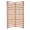 Summer Cedar A Two Piece Trellis Screen Set standing unfolded on a white background. summercedar.com