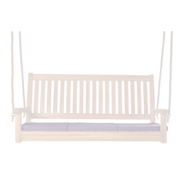 Royal White Porch Swing Cushion – outdoor cushion on teak swing